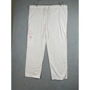 The Bergsma Collection Breast Cancer Awareness Scrub Pants Size XL